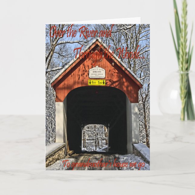 Para vovó, vamos ao cartão de férias (Frente)