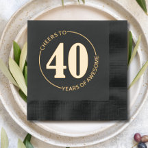 Parabéns a 40 Anos Incríveis de Aniversário de 40