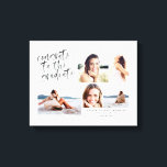 parabéns à canvas multifoto do formando<br><div class="desc">Watercolor grata a impressão de tela de fotos múltiplas do formando. O dom perfeito da graduação. Parte de uma coleção.</div>