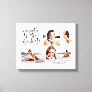 parabéns à canvas multifoto do formando