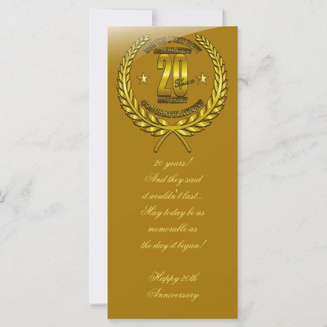 Parabéns ao 20 (Frente)