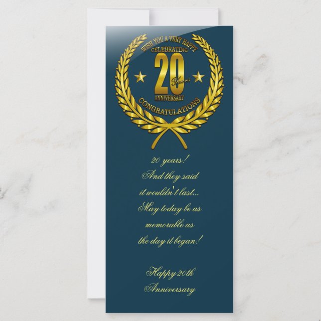 Parabéns ao 20 (Frente)