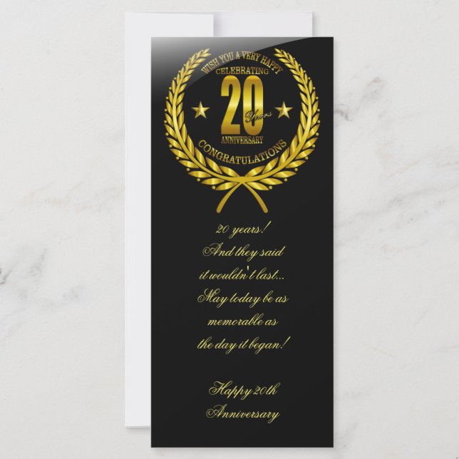 Parabéns ao 20 (Frente)