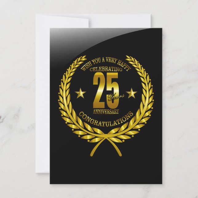 Parabéns ao 25º Aniversário (Frente)