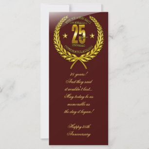 Parabéns ao 25º Aniversário