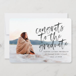 Parabéns ao anúncio do formando formando