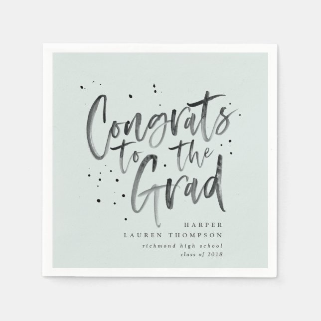 parabéns aos guardanapos do formando formando (Frente)