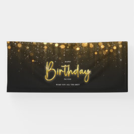 Parabéns Banner preto