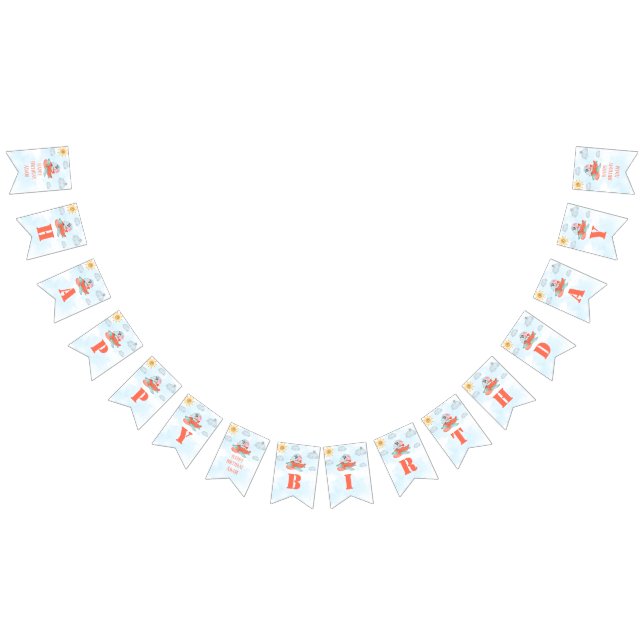 Parabéns batendo bandeiras de elefante (Todos)