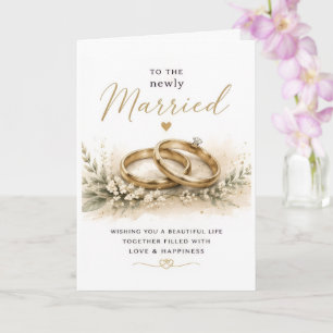 Parabéns cartão de casamento