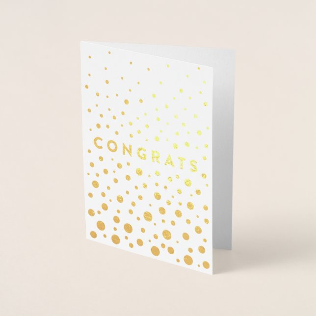 Parabéns Cartão Folheado (Frente)