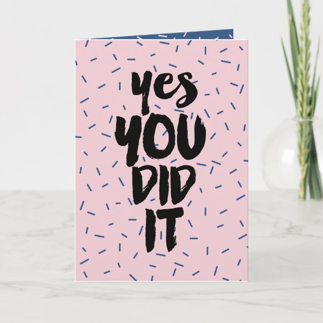 Parabéns Cartão Graduação Sim Você Fez (Frente)