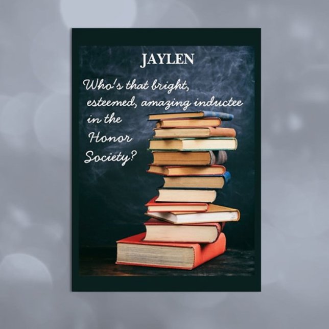 Parabéns! Cartão Personalizado da Honra Society (Criador carregado)