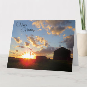 Parabéns - Cena de Fazenda - Cartão de Aniversário