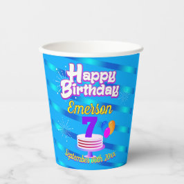 Parabéns com faixas de gradiente em AZUL