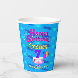 Parabéns com faixas de gradiente em AZUL