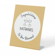 Parabéns de aposentadoria Parte Personalizada