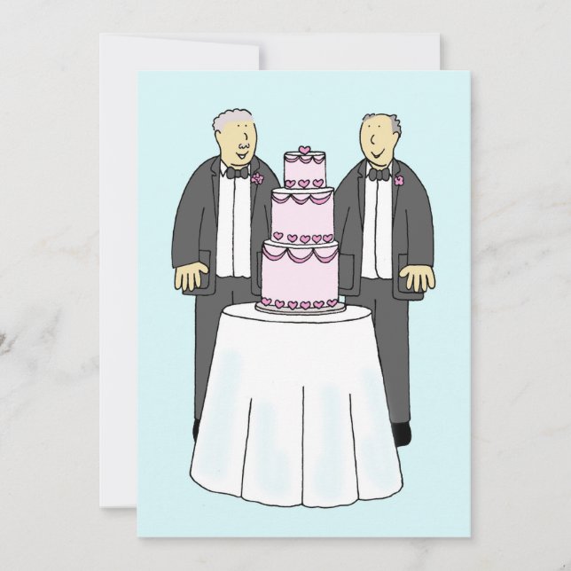 Parabéns de Casamento de Casais Masculinos (Frente)