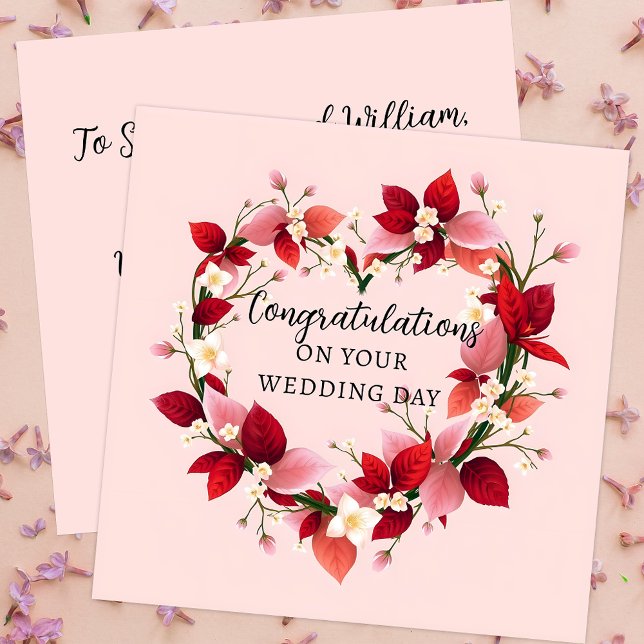 Parabéns De Ferida Elegante Em Forma De Coração (Criador carregado)