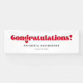 Parabéns de Festa de formatura de script retroativ