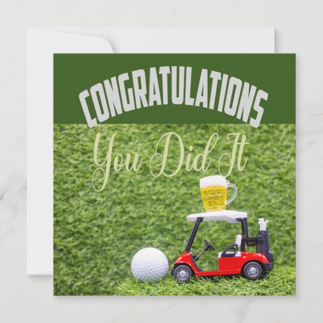 Parabéns de golfe que você fez isso para jogar gol (Frente)