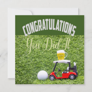 Parabéns de golfe que você fez isso para jogar gol