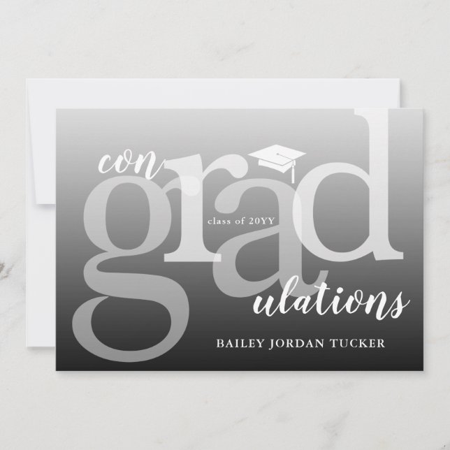 Parabéns de Graduação de ConGRADulações Modernas (Frente)