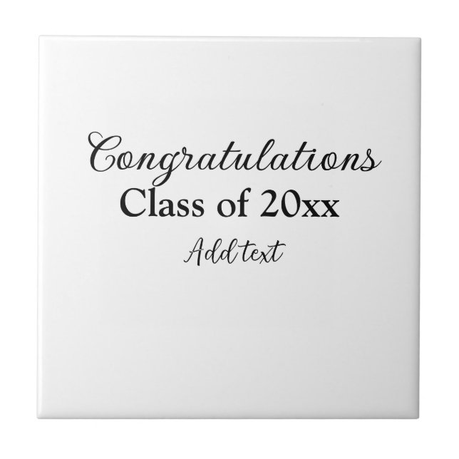 Parabéns de graduação simples, adicionar classes m (Frente)