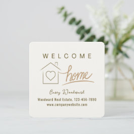 Parabéns do Home Realtor de Boas-vindas Minimalist
