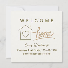 Parabéns do Home Realtor de Boas-vindas Minimalist