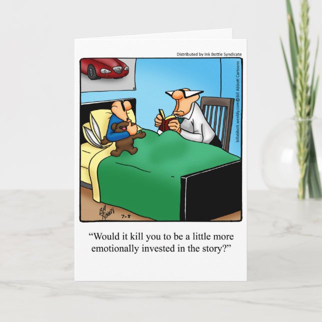 Parabéns Engraçados Novo Cartão de Saudação de Pai (Frente)