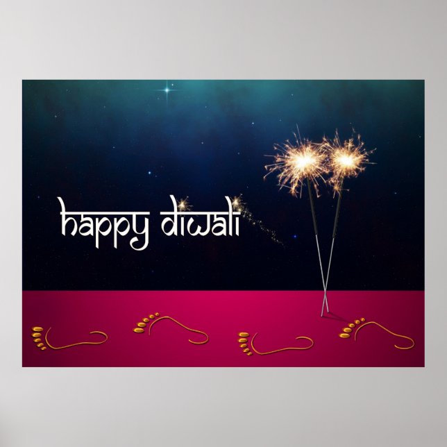 Parabéns Feliz Diwali - Poster (Frente)