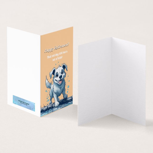 Parabéns Felizes com Cartão de Reforma (Interior e exterior)