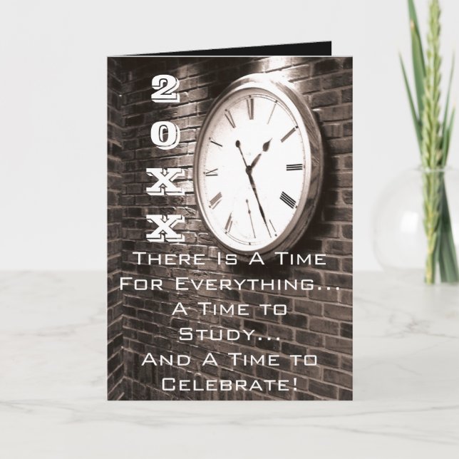 Parabéns! Festa de vamos! Cartão de Graduação (Frente)