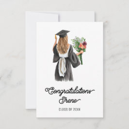 Parabéns Flores De Garota Branca De Aquarela