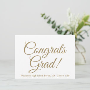 Parabéns formando cartão de ano escolar personaliz