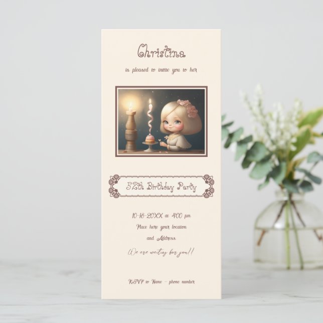 Parabéns, garota 01 (Em pé/Frente)