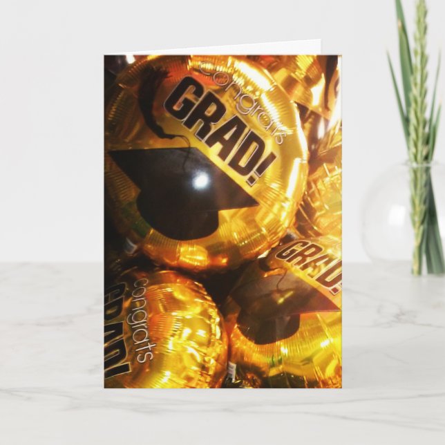 "PARABÉNS GRADUADO! Balões" Cartão de Parabenizaçã (Frente)