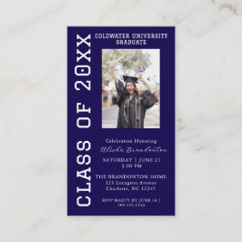 Parabéns Graduado  Convite de Cartão de Foto