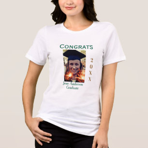 Parabéns graduado verde dourado ano 20XX nomesimpl