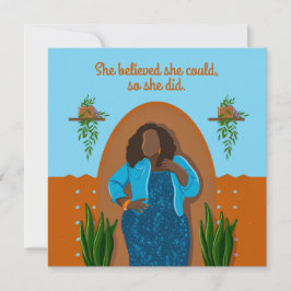 Parabéns Negra Que Acreditava Que Podia