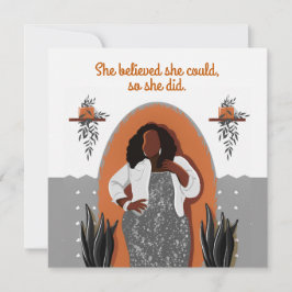 Parabéns Negra Que Acreditava Que Podia