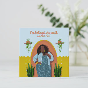 Parabéns Negra Que Acreditava Que Podia