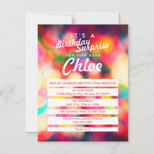 Parabéns no Convite Sprinkles