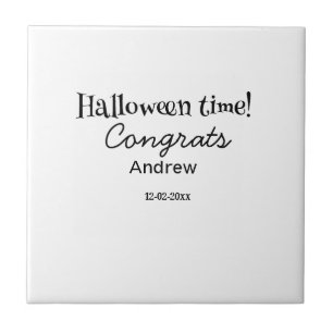 Parabéns no Halloween adicione nome data ano forma