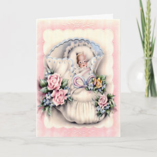 Parabéns no novo cartão de bebê
