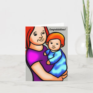 Parabéns no seu bebê! Cartão