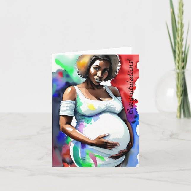 Parabéns no seu Bump! Cartão (Frente)