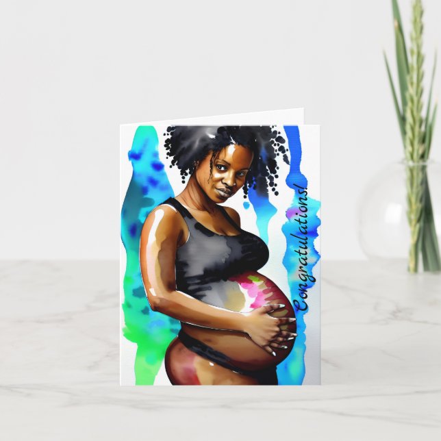 Parabéns no seu Bump! Cartão (Frente)