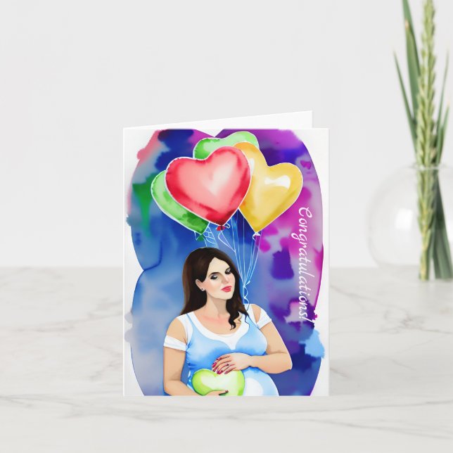 Parabéns no seu Bump! Cartão (Frente)